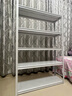 唐辑书架书柜 学生家用落地置物架铁艺图书架子 白色五层100*30*160 实拍图
