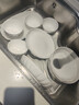 顺祥轻奢碗碟套装陶瓷米饭碗家用高档釉下彩纯白简约碗盘餐具汤面碗 7英寸圆盘 实拍图