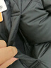保姆鹅  【风墙】儿童羽绒服宝宝中长款护脸加厚外套保暖童装[NG2664] 炭黑 100 实拍图
