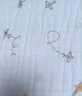 全棉时代婴儿浴巾儿童6层水洗纱布绗缝大毛巾小兔星星95*95cm1件装 实拍图