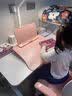 飞旺藤达升降学习桌中小学生家用手摇升降电脑桌书桌学生写字桌手动桌 【极简·白手摇升降】100*60单桌 实拍图
