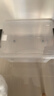 禧天龙塑料衣物收纳箱玩具整理箱车载储物箱55L 透明 1个装 带轮 实拍图