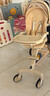 semmook遛娃神器婴儿推车0-6岁用折叠可坐可躺带减震双向高景观溜娃车 香槟金【挡风皮质遮阳棚】【弓形稳固车架】 实拍图