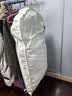 小黑裙纯棉透气衣服防尘罩皮草貂皮大衣羽绒服专用全棉麻冬季防尘袋衣罩 立体款 中款 110*58cm 实拍图
