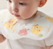 babycare婴儿口水巾纯棉纱布三角巾围嘴围兜一次性柔软防水便携-西高地 实拍图