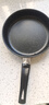 【亏本清仓】韩式麦饭石色不粘锅平底锅铁锅电磁炉不带盖 黑色小煎锅 16cm 实拍图