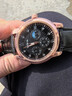 正品男士手表高档休闲石英表简约气质男表皮带高颜值罗马时尚腕表 黑色运动款 实拍图