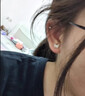 芯奢纯银999足银针蝴蝶耳钉女士耳骨钉高级耳环精致小巧养耳洞不过敏 一对+精美礼盒 实拍图