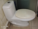 潜水艇马桶盖通用坐便器盖子家用加厚盖板老式抽水马桶圈器配件缓降 V型叠盖款MG11 长底座快拆 实拍图