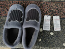 京东京造家居包脚棉拖鞋冬季室内防臭防滑保暖厚底踩屎感男款 灰色42-43 实拍图