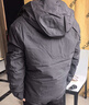 鸭鸭王一博同款冰壳冲锋衣羽绒服男冬季新款三合一户外三防情侣女外套 青光黑色 XL /180 实拍图