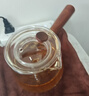 雅集侧把壶锤纹煮滤茶具耐热玻璃茶壶煮茶泡茶壶耐高温泡茶壶600ml 实拍图