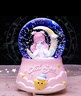 铂呐苓水晶球八音乐盒女孩生日礼物旋转木马送老师儿童3-14岁 月亮天使【音乐+灯光+雪花】 实拍图