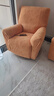 芝华仕（CHEERS）头等舱皮单椅简约多功能躺摇转单人沙发懒人椅K1232电动橙 实拍图