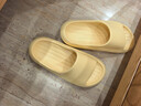 朴西新款EVA踩屎感厚底拖鞋女士居家室内情侣拖鞋男 黄色 39-40 实拍图