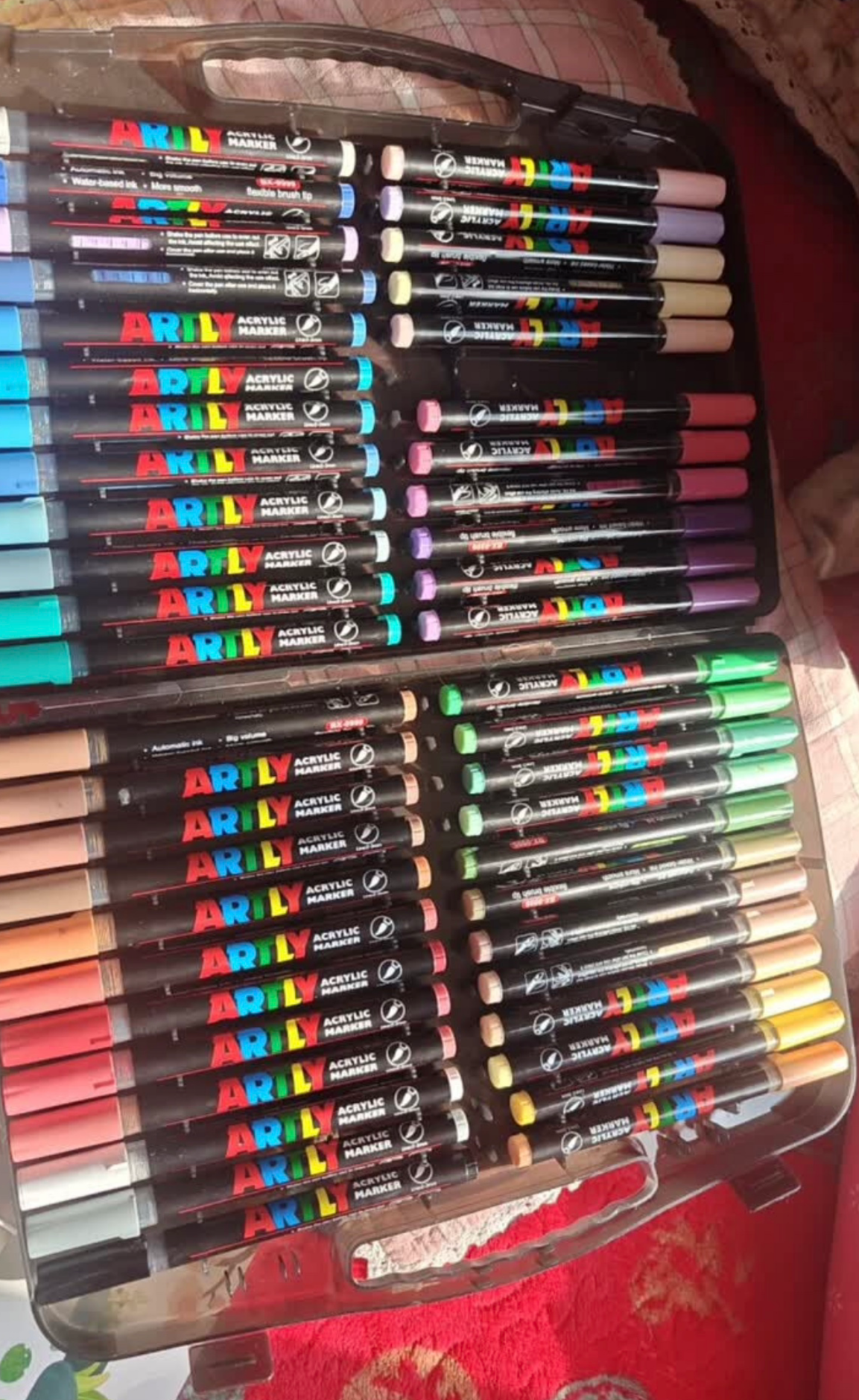Touchcolor直液式软头丙烯马克笔小学生美术专用绘画画笔不透色水彩笔开学季礼物送男女孩 实拍图