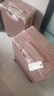 ULDUM行李箱男旅登机箱行箱子铝框拉杆箱学生小型登机密码箱皮箱开学季 星耀铂金拉链-玫瑰金 26英寸 【可托运】 实拍图