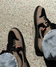 耐克官方AJ1板鞋男 Nike2025冬季新款Air Jordan 1黑棕低帮复古休闲鞋 IB7109-005 40.5 实拍图