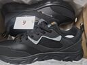 安踏男鞋革面防泼水跑步鞋男黑色轻便防滑休闲鞋运动鞋旅游鞋子男 实拍图