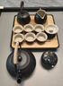 京东京造 茶具整套 功夫茶具陶瓷套装茶壶茶杯茶盘【黑陶提梁壶】 12件套  实拍图