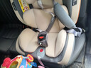 贝倍适（BAYBETSS）儿童安全座椅汽车用0-4-12岁宝宝360度旋转婴儿车载坐椅ISOFIX 米灰色【遮阳棚+上拉带+侧保护】 实拍图