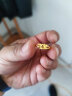 周大福 心心相守 足金黄金戒指(工费98计价) EOF46 约1.9g 实拍图