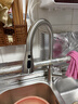京东京造 厨房水龙头 抽拉式洗菜盆龙头 304不锈钢360°旋转冷热水3功能 实拍图