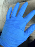 爱马斯一次性丁腈手套加厚耐用防油耐酸碱 实验室工业清洁100只/盒 蓝色APFNCHD 大号 实拍图