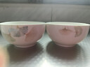 高颜值家用银杏时光米饭碗大面碗陶瓷餐具家用新骨瓷陶瓷碗 银杏时光 4.5英寸2碗2白勺 实拍图