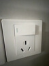 公牛（BULL）开关插座 经典G07白色暗装86型墙壁开关 插座空调大功率插座 16A三孔带开关(空调热水器) 实拍图