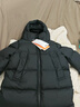 保姆鹅  【风墙】儿童羽绒服宝宝中长款护脸加厚外套保暖童装[NG2664] 炭黑 100 实拍图