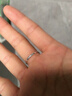 BJYLS999足银戒指女男素圈食指环小众开口纯银尾戒饰品生日礼物送女友 【999足银】极简素圈戒指-女款 实拍图