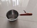 热油小锅泼油锅加厚不锈钢木柄防烫带刻度双倒流口不挂油无涂层 【木柄】爆款300ml 实拍图