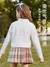 ASK JUNIOR 女童T恤2026秋装纯色运动休闲百搭儿童跑步Polo衫 白色 160 实拍图