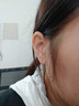 银色针养耳洞极简豆豆耳钉迷你耳棒小巧韩国风圆珠耳针饰品 3mm豆豆耳钉一对 实拍图