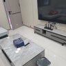 丰舍 茶几岩板茶几 现代简约岩板实木茶几小户型家用客厅组合精品家具 1.3米茶几+单伸电视柜-意大利灰 【12MM岩板】黑灰色框架 实拍图