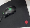 CHERRY樱桃 鼠标垫中号 办公桌垫 键盘垫 游戏鼠标垫 高密纤维顺滑鼠标垫 黑色细面 360*280*4mm 实拍图
