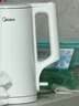 美的（Midea）电热水壶家用烧水壶泡茶0涂层食品级304不锈钢自动断电双层防烫全钢无缝1.5L大容量 MK-HJ1566 实拍图