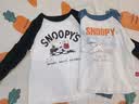 史努比（SNOOPY）儿童T恤男女童长袖棉打底衫2件装春秋季 黑干杯+蓝日历 130 实拍图