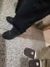 特步羽逸男跑步鞋运动鞋冬季轻便减震革面防泼水休闲跑鞋男鞋子黑色 实拍图