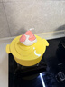 归.禾器珐琅锅多彩铸铁锅微压多功能炖锅电磁炉通用搪瓷锅平底家用汤锅 苏梨黄22cm3.3L 实拍图