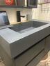 艺昕智能浴室柜卫生间洗脸盆柜组合实木岩石一体盆洗漱台洗手盆柜 【活动款】轻奢灰80云岩石一体盆 实拍图