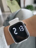 其他品牌高颜值LED手表时尚方形学生科技感超强夜光数字个性运动 白色 实拍图