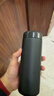 米家 保温杯 316不锈钢水杯 男女士杯子 大容量茶杯便携 350ml黑色 实拍图