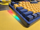 雷柏（Rapoo）V500PRO黄蓝升级款 104键有线背光机械键盘 PBT双色键帽电脑办公游戏全键无冲可编程键盘 茶轴 实拍图