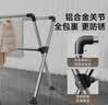 美丽雅晾衣架落地 阳台折叠晒衣架挂衣服不锈钢三杆伸缩室内外挂衣架 实拍图