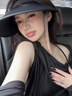 GOLOVEJOY高乐捷防晒空顶帽遮阳夏季户外运动通勤骑车黑胶防紫外线大帽檐黑 实拍图