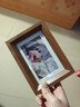 金隆兴6寸相框摆台胡桃色木质相框婚纱照相片框情侣照片墙新年礼物 实拍图