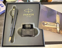 派克（PARKER）【3.8女神节礼物】钢笔 签字笔 生日礼物马年礼盒 威雅XL经典黑金夹墨水笔+升级版墨水礼盒 实拍图