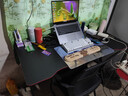 奥伦福特  电脑桌台式家用电竞游戏桌办公书桌简约书房写字桌子 碳纤维纹路单桌-120*60 升级款电竞桌 实拍图